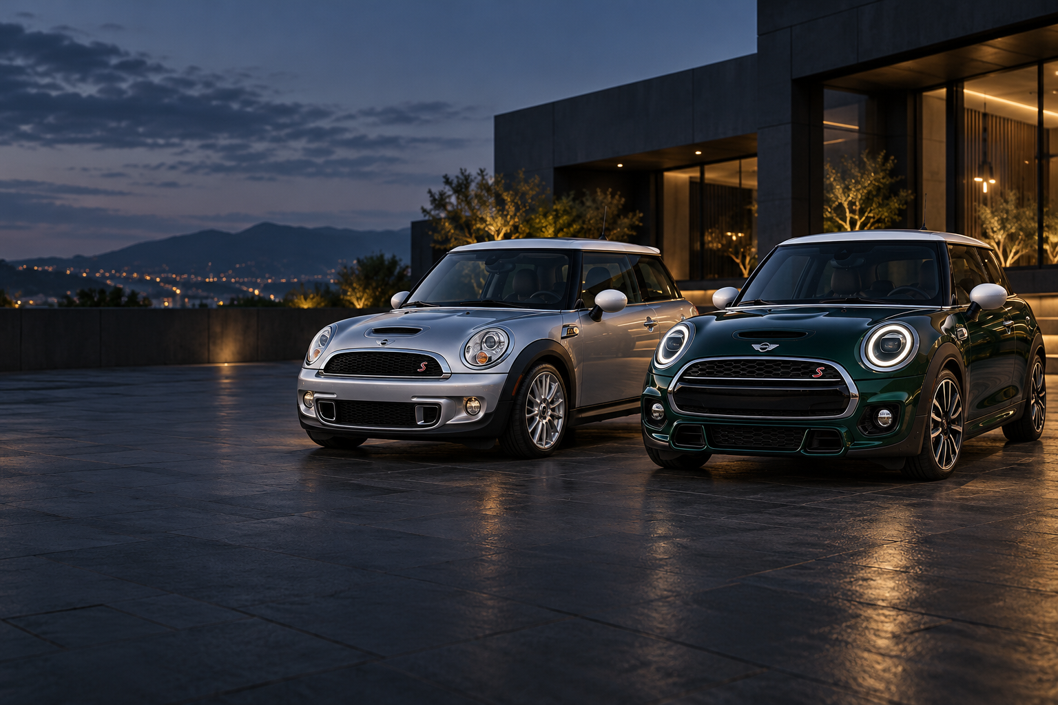 R系とF系のMINIが並ぶイメージ